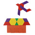 Головоломка Puzzle blocks /125 деталей / Развивающие игры Монтессори