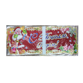 Панно картон карета деда мороза с надписи "С новым годом !"