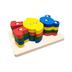 Пирамидка детская деревянная Сортер/ Обучающая игра головоломка "Животные".